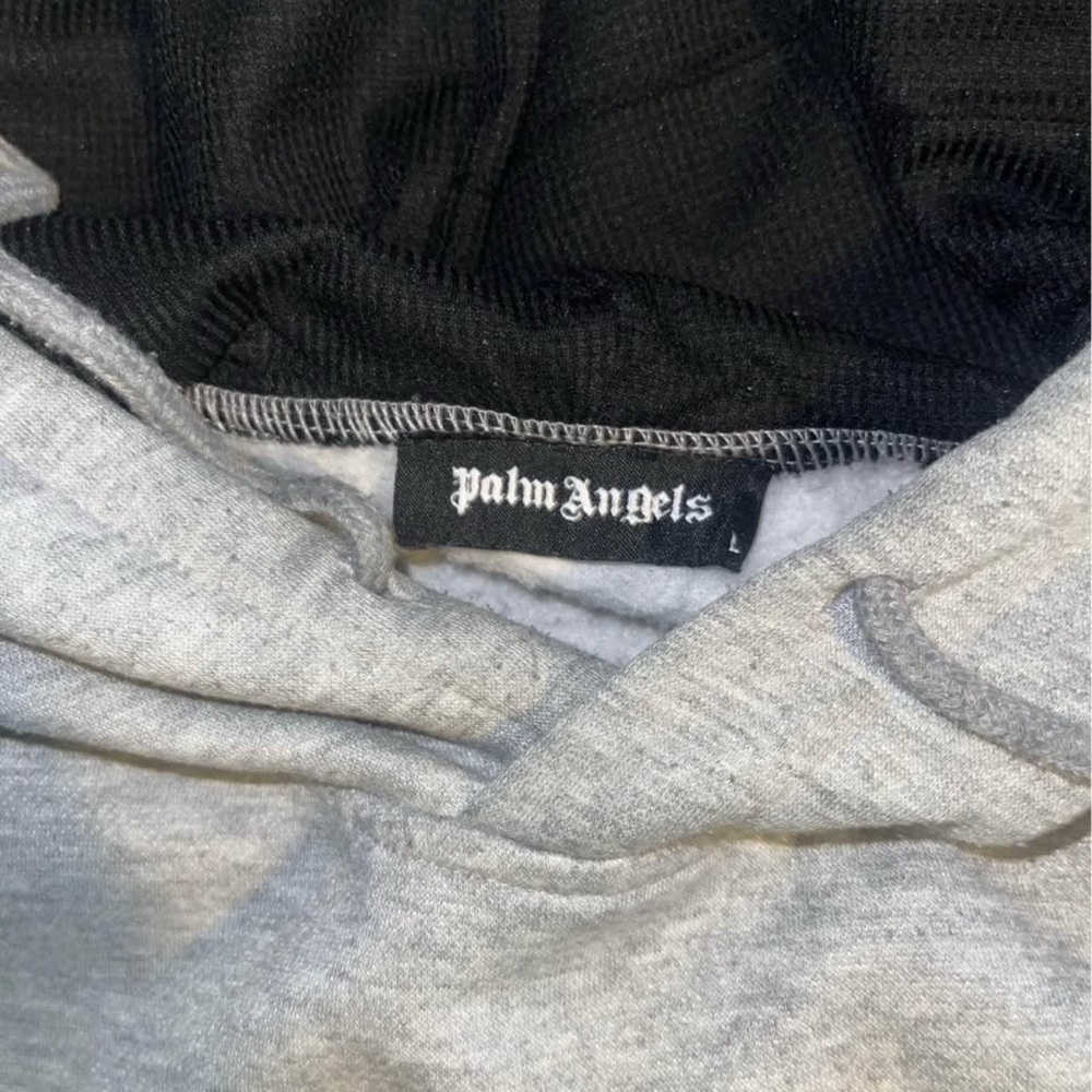 Palm Angels Gray Hoodie